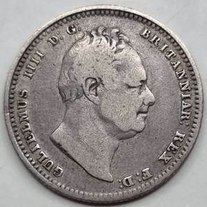 GREAT BRITAIN UK 1836 SILVER SHILLING COIN KING WILLIAM IV GREAT BRITAIN UK 1836 SILVER SHILLING COIN KING WILLIAM IV