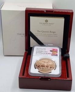 UK Great Britain 2022 Gold Proof Five Pounds THE QUEEN'S REIGN NGC PF70 ULTRA CAMEO UK Great Britain 2022 Gold Proof Five Pounds THE QUEEN'S REIGN NGC PF70 ULTRA CAMEO