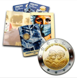 Malta 2021 2 Euro HEROES OF THE PANDEMIC coin card Malta 2021 2 Euro HEROES OF THE PANDEMIC coin card