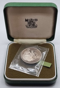 CYPRUS SILVER PROOF 500 MILS COIN 1975 HERCULES IN BOX TOP CYPRUS SILVER PROOF 500 MILS COIN 1975 HERCULES IN BOX TOP