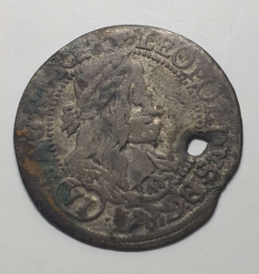 Austria Habsburg 6 kreuzer leopold I 1669 silver Austria Habsburg 6 kreuzer leopold I 1669 silver