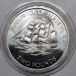 JERSEY QUEEN ELIZABETH II 1972 Silver Wedding Anniversary