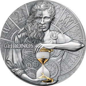 CHRONOS Dual Essence 2 oz Silver Coin Cameroon 2023 CHRONOS Dual Essence 2 oz Silver Coin Cameroon 2023