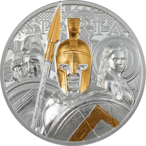 SPARTA Leonidas 3 Oz Silver Coin 20$ Cook Islands 2023 SPARTA Leonidas 3 Oz Silver Coin 20$ Cook Islands 2023