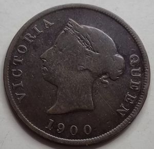 CYPRUS 1/2 PIASTRE 1900 RARE KEY DATE COIN