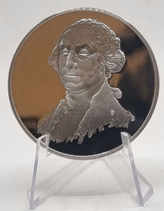 FRANKLIN MINT 100 Greatest Masterpieces Silver Proof Coin Series - GEORGE WASHINGTON FRANKLIN MINT 100 Greatest Masterpieces Silver Proof Coin Series - GEORGE WASHINGTON