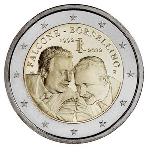 ITALY 2022 2 Euro Commemorative FALCONE - BORSELLINO ITALY 2022 2 Euro Commemorative FALCONE - BORSELLINO