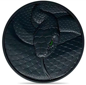BLACK MAMBA 2 Oz Silver Coin 10000 Francs Chad 2023 BLACK MAMBA 2 Oz Silver Coin 10000 Francs Chad 2023