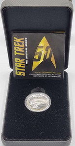 Star Trek 2016 U.S.S. Enterprise 1oz Silver Proof Coin Star Trek 2016 U.S.S. Enterprise 1oz Silver Proof Coin