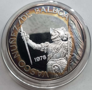 Panama Large 20 Balboas Silver Proof coin 1978 Panama Large 20 Balboas Silver Proof coin 1978
