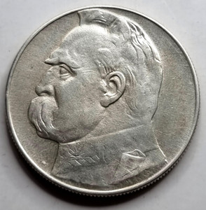 Poland 10 Zlotych 1939 Warsaw mint silver coin Poland 10 Zlotych 1939 Warsaw mint silver coin