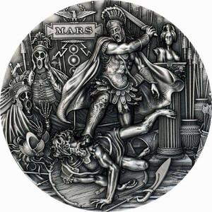 MARS ROMAN GODS 2021 2 oz Silver Coin NIUE MARS ROMAN GODS 2021 2 oz Silver Coin NIUE