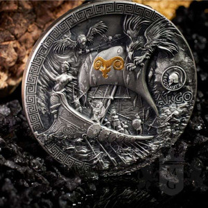 ARGO SHIP Argonauts Ancient Greece 2 Oz Silver Coin 5$ Niue 2023 ARGO SHIP Argonauts Ancient Greece 2 Oz Silver Coin 5$ Niue 2023