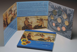 CYPRUS 2009 COMPLETE YEAR EURO SET IN COIN BLISTER CYPRUS 2009 COMPLETE YEAR EURO SET IN COIN BLISTER