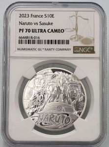 FRANCE 2023 NARUTO 10 EURO SILVER NGC PF70 POP 1 COIN FRANCE 2023 NARUTO 10 EURO SILVER NGC PF70 POP 1 COIN