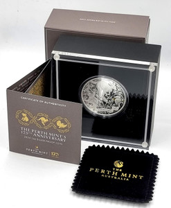 Australia 2024 Perth Mint 125th Anniversary 1oz Silver Proof Coin Australia 2024 Perth Mint 125th Anniversary 1oz Silver Proof Coin