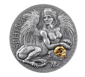 SPHINX Great Greek Mythology 1 Oz Silver Coin Cameroon 2024 SPHINX Great Greek Mythology 1 Oz Silver Coin Cameroon 2024