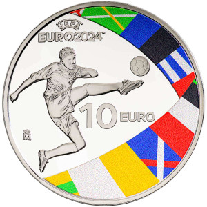 SPAIN UEFA EURO GERMANY 2024 Silver Coin 10 Euro SPAIN UEFA EURO GERMANY 2024 Silver Coin 10 Euro