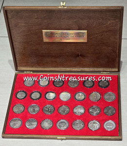 CYPRUS COMPLETE SET OF COMMEMORATIVE COINS 1970-2007 IN LUXURY WOODEN CASE CYPRUS COMPLETE SET OF COMMEMORATIVE COINS 1970-2007 IN LUXURY WOODEN CASE