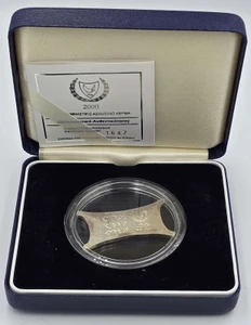 CYPRUS 2000 RARE SILVER PROOF 2 POUNDS TALENT MILLENIUM