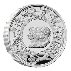 Great Engravers - Waterloo Medal 2 Oz UK silver proof Coin 2024 Great Engravers - Waterloo Medal 2 Oz UK silver proof Coin 2024