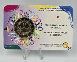 Belgium 2 Euro 2024 Fight against cancer in Belgium BU Coin Card Belgium 2 Euro 2024 Fight against cancer in Belgium BU Coin Card