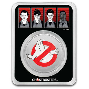 Ghostbusters 40th Anniversary 2024 1 oz Silver 999 Colorized Coin Ghostbusters 40th Anniversary 2024 1 oz Silver 999 Colorized Coin