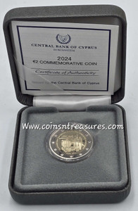 Cyprus 2024 accession to the European Union 2 euro coin Proof box + coa
