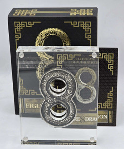 Australia 2018 Silver 2 oz FIGURE EIGHT DRAGON Coin