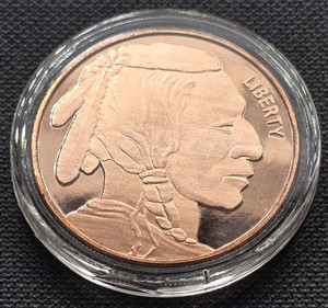 Buffalo Nickel 1 oz 999 Fine Copper coin round