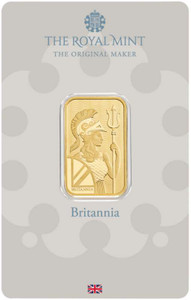 UK Pure Gold bar 999.9 The Royal Mint Britannia 10g