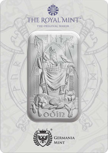 UK Norse Gods Odin 1 oz Silver Bar 1oz Silver bar .999 Royal mint