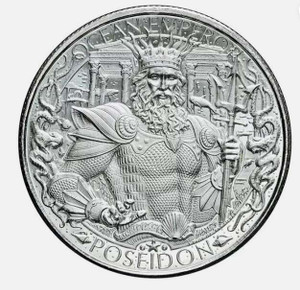 Mason Mint Poseidon Atlantis 1 oz Silver Round Coin