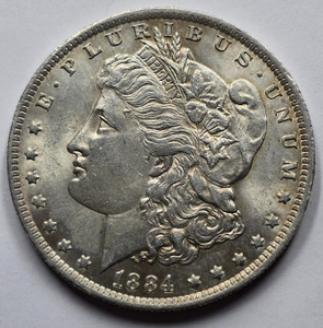 USA AMERICAN MORGAN SILVER DOLLAR COIN 1884 O USA AMERICAN MORGAN SILVER DOLLAR COIN 1884 O