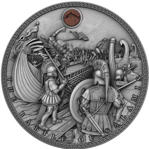 BATTLE OF SALAMIS 2 Oz Silver Coin Niue 2019