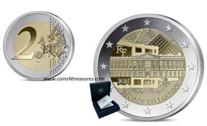 France 2025 The Louvre Museum 2 Euro REVERSE PROOF France 2025 The Louvre Museum 2 Euro REVERSE PROOF