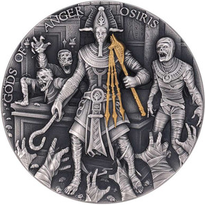 OSIRIS Egypt Gods of Anger 2 Oz Silver Coin Niue 2023 OSIRIS Egypt Gods of Anger 2 Oz Silver Coin Niue 2023