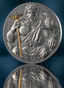 ZEUS Great Greek Mythology 3 Oz Silver Coin Cameroon 2025 ZEUS Great Greek Mythology 3 Oz Silver Coin Cameroon 2025