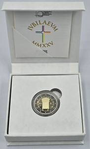 Italy 2 Euro coin Jubilee Year 2025 Proof BE Italy 2 Euro coin Jubilee Year 2025 Proof BE