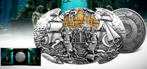 Atlantis 5oz Samoa Silver antique finish coin 10 Dollar 2025 Atlantis 5oz Samoa Silver antique finish coin 10 Dollar 2025