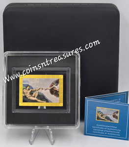 Michelangelo The creation of Adam 1/200 Oz Gold .999 coin Tokelau 2 dollars Michelangelo The creation of Adam 1/200 Oz Gold .999 coin Tokelau 2 dollars