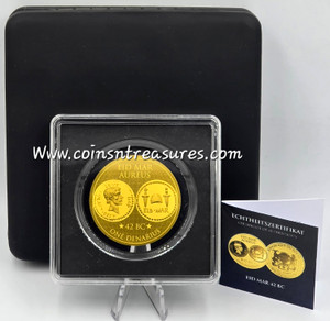 Eid Mar Aureus 42BC 1/200 Oz .999 Gold Coin 2025 Eid Mar Aureus 42BC 1/200 Oz .999 Gold Coin 2025