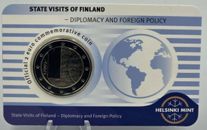 Finland 2025 Diplomacy and Foreign Policy 2 euro UNC coin card Finland 2025 Diplomacy and Foreign Policy 2 euro UNC coin card