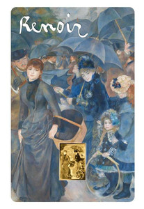 Renoir The Umbrellas 1/1000 Oz Gold Coin 3000 Francs Chad 2024 Renoir The Umbrellas 1/1000 Oz Gold Coin 3000 Francs Chad 2024