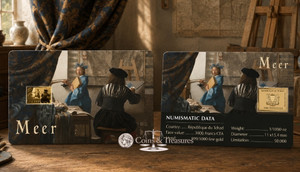 Vermeer The Art of Painting 1/1000 Oz Gold Coin 3000 Francs Chad 2024
