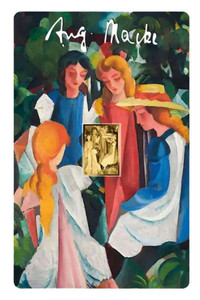 August Macke Four Girls 1/1000 Oz Gold Coin Chad August Macke Four Girls 1/1000 Oz Gold Coin Chad