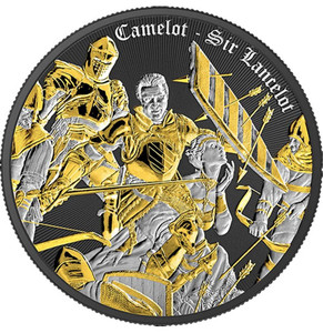 SIR LANCELOT Camelot Multimetal 1 Oz Silver Coin Niue 2024 SIR LANCELOT Camelot Multimetal 1 Oz Silver Coin Niue 2024