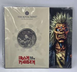 Iron Maiden 2025 UK £5 Brilliant Uncirculated Coin in Blister Iron Maiden 2025 UK £5 Brilliant Uncirculated Coin in Blister