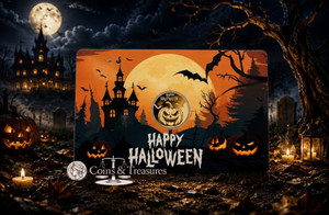 HALLOWEEN PUMPKIN 1/1000 Oz Gold .999 Coin Chad