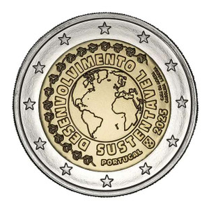 Portugal 2 Euro coin Sustainable Development 2025 UNC Portugal 2 Euro coin Sustainable Development 2025 UNC